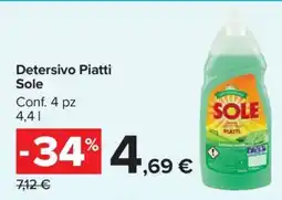 Carrefour Detersivo Piatti Sole offerta
