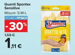Carrefour Guanti Spontex Sensitive offerta