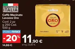 Carrefour Caffè Macinato Lavazza Oro offerta