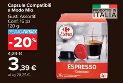 Carrefour Capsule Compatibili a Modo Mio offerta