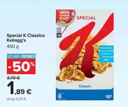 Carrefour Special K Classico Kellogg’s offerta