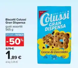 Carrefour Biscotti Colussi Gran Dispensa offerta