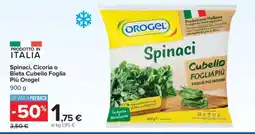 Carrefour Spinaci, Cicoria o Bieta Cubello Foglia Più Orogel offerta