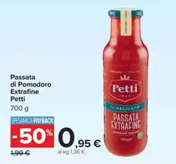 Carrefour PASSATA DI POMODORO EXTRAFINE PETTI offerta