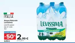 Carrefour Acqua Naturale Levissima offerta