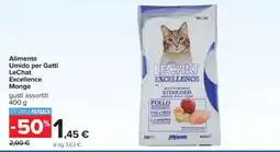 Carrefour Alimento Umido per Gatti LeChat Excellence Monge offerta