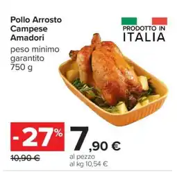 Carrefour Pollo Arrosto Campese Amadori offerta