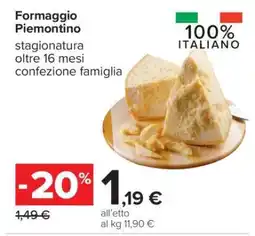 Carrefour Formaggio Piemontino offerta