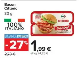 Carrefour Bacon Citterio offerta