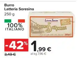 Carrefour Burro Latteria Soresina offerta