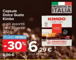Carrefour Capsule Dolce Gusto Kimbo offerta