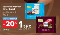 Carrefour Tavolette Variety Ritter Sport offerta