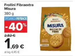 Carrefour Frollini Fibraextra Misura offerta