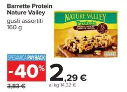 Carrefour Barrette Protein Nature Valley offerta