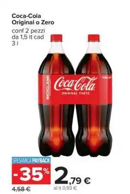 Carrefour Coca-Cola Original o Zero offerta