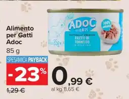 Carrefour Alimento per Gatti Adoc offerta