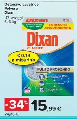 Carrefour Detersivo Lavatrice Polvere Dixan offerta