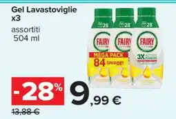 Carrefour Gel Lavastoviglie x3 offerta