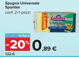 Carrefour Spugna Universale Spontex offerta