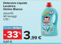 Carrefour Detersivo Liquido Lavatrice Omino Bianco offerta