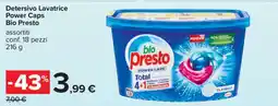 Carrefour Detersivo Lavatrice Power Caps Bio Presto offerta