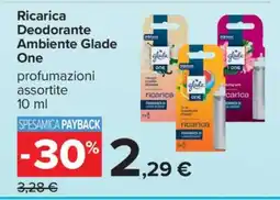 Carrefour Ricarica Deodorante Ambiente Glade One offerta