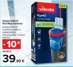 Carrefour Vileda H2PRO Flat Mop Sistema offerta