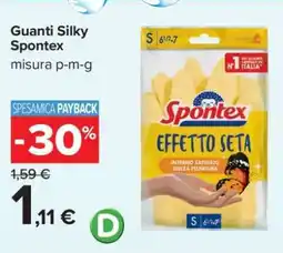 Carrefour Guanti Silky Spontex offerta