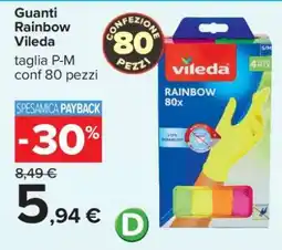 Carrefour Guanti Rainbow Vileda offerta