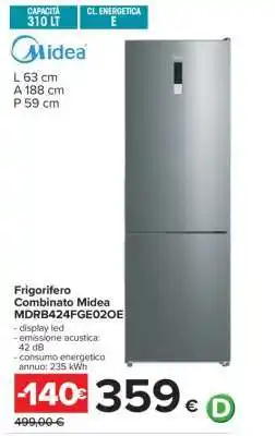 Carrefour Frigorifero Combinato Midea MDRB424FGE02OE offerta