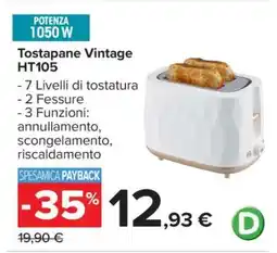Carrefour Tostapane Vintage HT105 offerta