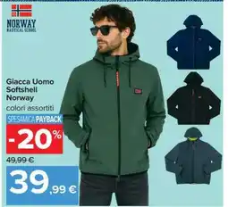 Carrefour Giacca Uomo Softshell Norway offerta