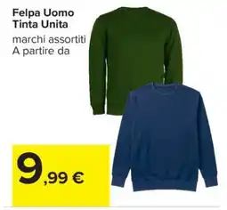 Carrefour Felpa Uomo Tinta Unita offerta