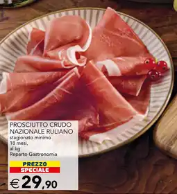 Esselunga Prosciutto crudo nazionale ruliano offerta