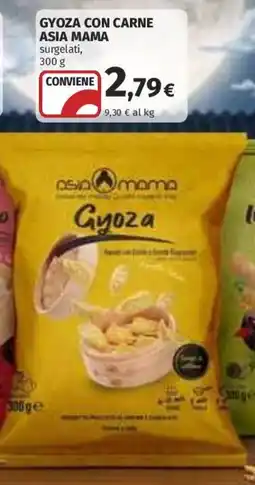 Ipercoop Gyoza con carne Asia Mama offerta