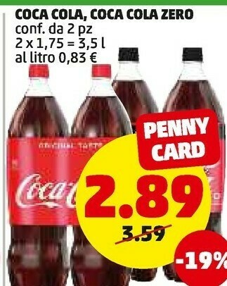 PENNY Coca cola zero offerta