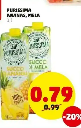 PENNY Ananas, mela offerta
