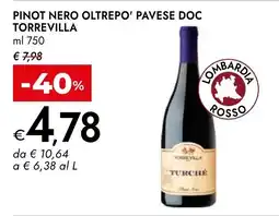 Bennet Pinot Nero Oltrepo' Pavese Doc Torrevilla offerta