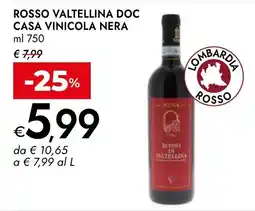 Bennet Rosso Valtellina DOC Casa Vinicola Nera offerta