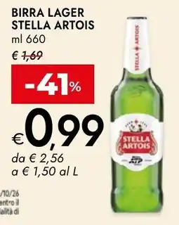 Bennet Birra lager Stella Artois offerta