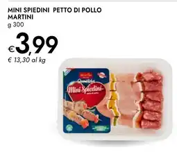 Bennet Mini Spiedini petto di pollo Martini offerta