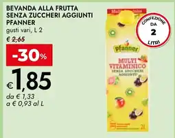 Bennet Beveranda alla frutta senza zuccheri aggiunti Pfanner offerta