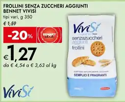 Bennet Frollini senza zuccheri aggiunti Bennet Vivisi offerta