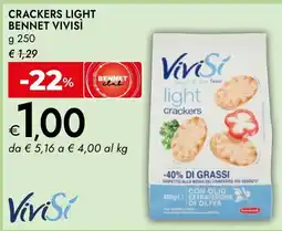 Bennet Crackers light Bennet Vivisi offerta