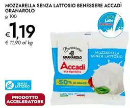 Bennet Mozzarella senza lattosio Benessere Accadì offerta