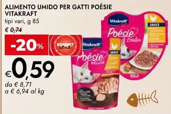 Bennet Alimento umido per gatti Poésie Vitakraft offerta