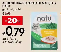 Bennet Alimento umido per gatti soft jelly natu' offerta