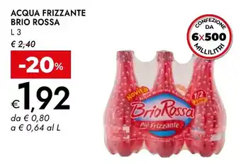 Bennet Acqua frizzante brio rossa offerta