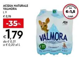 Bennet Acqua naturale Valmora offerta