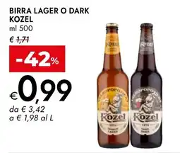 Bennet Birra Lager o Dark Kozel offerta